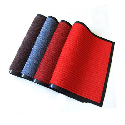 kwaliteit  Non Slip Washable PVC Backing Customized Polyester Entrance Pile Rubbed Door Mat For Kitchen Living Room fabriek